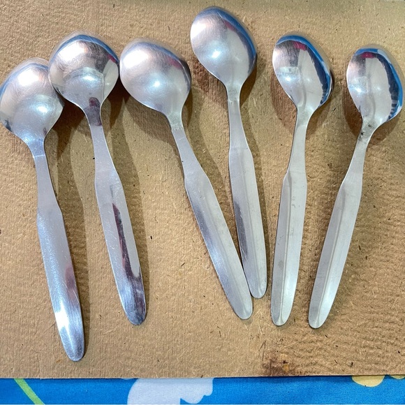 🔵Combo of 8 stainless steel Tea spoons & serving spoons. - Picture 4 of 11